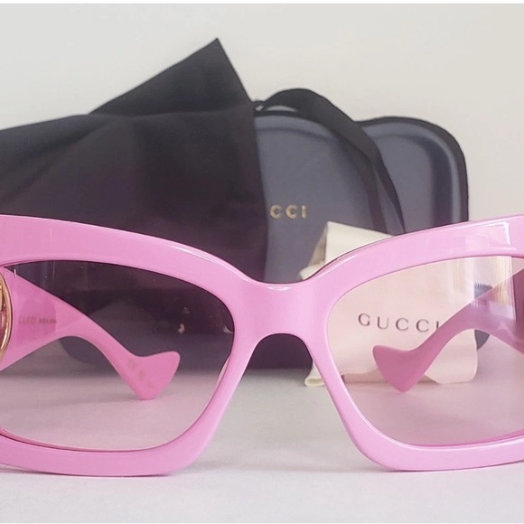 Gucci Accessories - Gucci Vibrant Pink Sunglasses